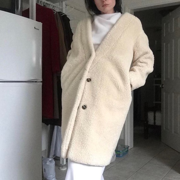 Cozy Cream Coat - Picture 2 of 4
